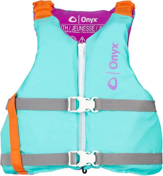 Alt view image 7 of 8 - ONYX YOUTH UNIVERSAL PADDLE VEST AQUA