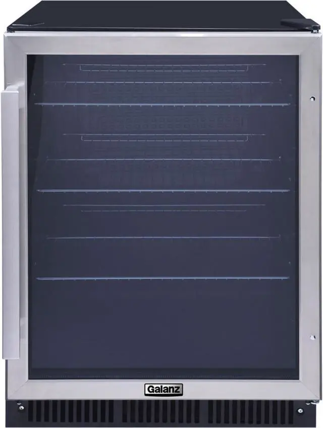 Alt view image 5 of 5 - Galanz 5.7 cu. ft. 172 Cans Built in Beverage Refrigerator, Digital Temperature Control, White LED Interior Lighting, Stainless Steel Stainless Steel GLB57MS2B15