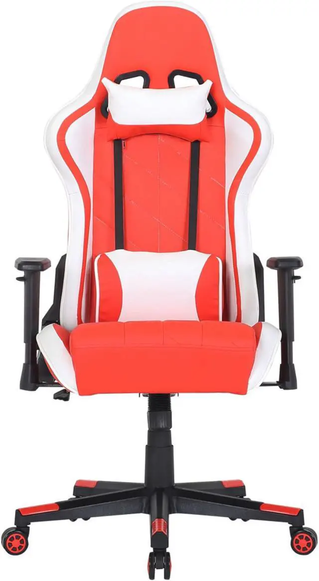 Main image of Hanover Commando Gas Lift 2-Tone Gaming Chair, Faux Leather, Cushions