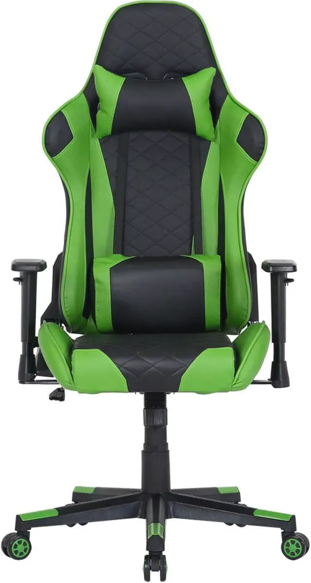Main image of Hanover Commando Gas Lift 2-Tone Gaming Chair, Faux Leather, Cushions