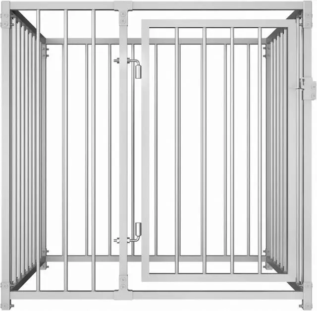 Alt view image 2 of 9 - vidaXL Outdoor Dog Kennel 39.4"x39.4"x39.4"