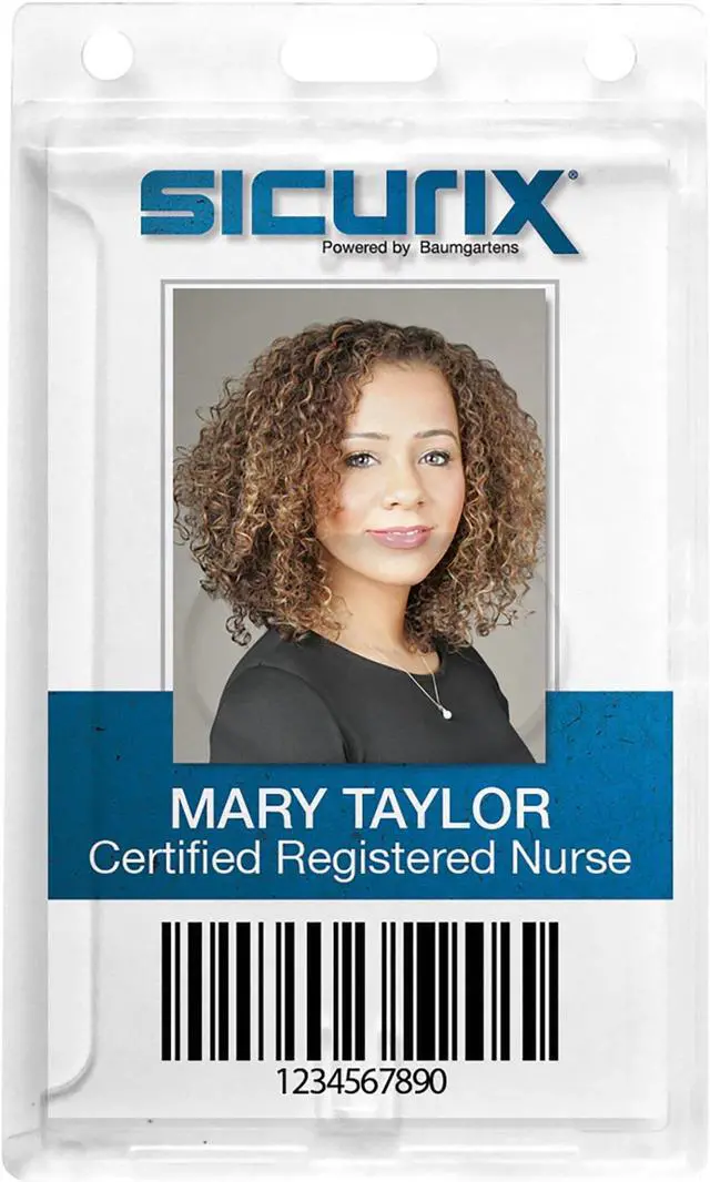 Alt view image 11 of 11 - SICURIX Rigid PC ID Badge Dispensers with Thumb Slot - Vertical - Support 2.50" x 3.50" Media - Vertical - Polycarbonate - 25 / Pack - Clear