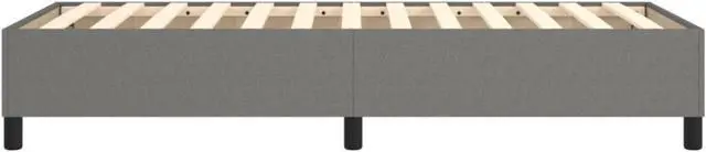 Alt view image 12 of 15 - vidaXL Bed Frame Base Bedroom Furniture Dark Gray 39.4"x74.8" Twin Fabric