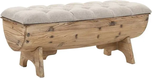 Main image of vidaXL Storage Bench 40.6" Solid Wood Fir