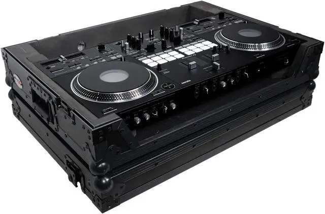 Main image of ATA Style Flight Case for Pioneer DDJ-REV7 DJ Controller with Wheels | Black Finish
