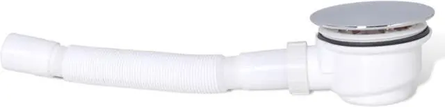 Main image of vidaXL Fast Flow Waste Trap Drain & Flexible Hose for Enclosure Tray