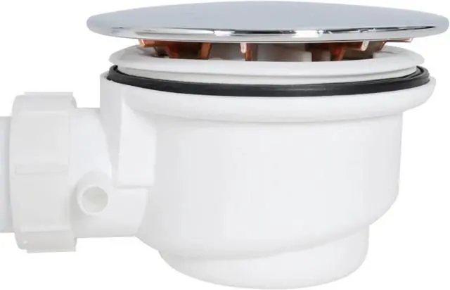 Alt view image 2 of 4 - vidaXL Fast Flow Waste Trap Drain & Flexible Hose for Enclosure Tray