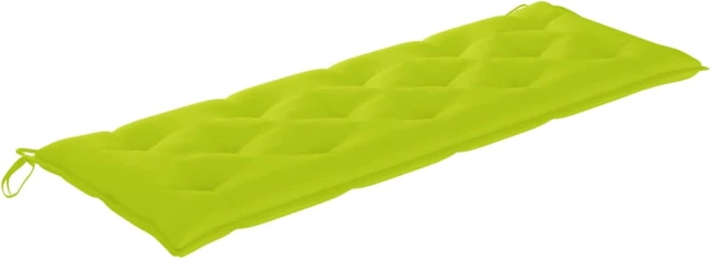 Main image of vidaXL Garden Bench Cushion Bright Green 59.1"x19.7"x2.8" Fabric