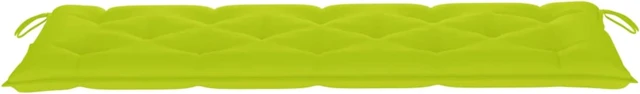 Alt view image 3 of 12 - vidaXL Garden Bench Cushion Bright Green 59.1"x19.7"x2.8" Fabric