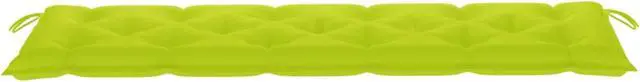 Alt view image 3 of 14 - vidaXL Garden Bench Cushion Bright Green 70.9"x19.7"x2.8" Fabric