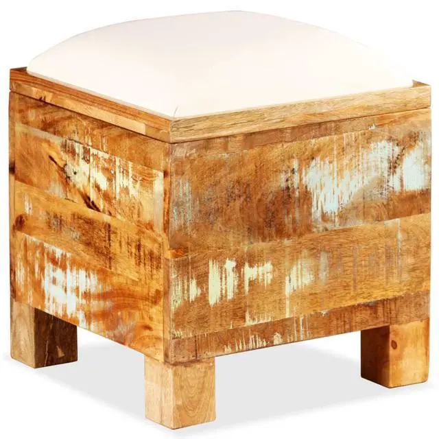 Alt view image 12 of 12 - vidaXL Storage Bench Storage Cabinet Hall Entryway Bench Solid Reclaimed Wood