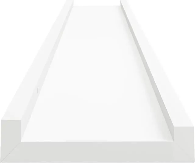 Alt view image 12 of 17 - vidaXL Wall Shelves Floating Display Shelves Wall Mounted 2 Pcs White 31.5"