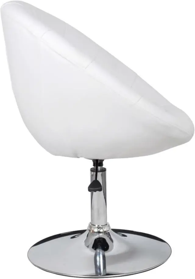 Alt view image 5 of 18 - vidaXL Bar Stools 2 pcs White Faux Leather