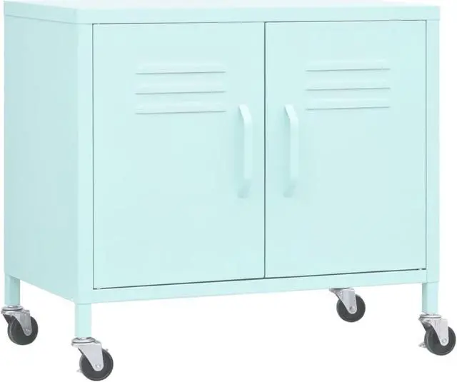 Main image of vidaXL Storage Cabinet Mint 23.6"x13.8"x19.3" Steel