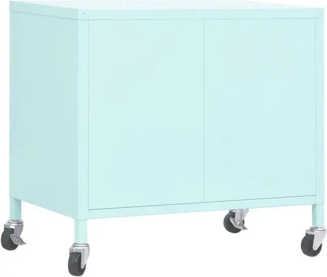 Alt view image 5 of 12 - vidaXL Storage Cabinet Mint 23.6"x13.8"x19.3" Steel