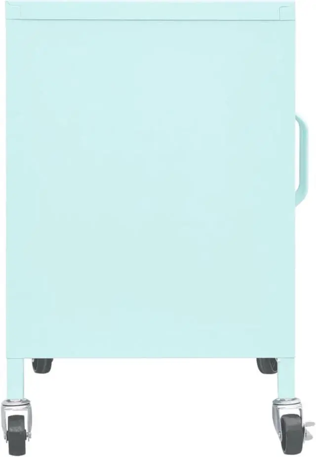 Alt view image 4 of 12 - vidaXL Storage Cabinet Mint 23.6"x13.8"x19.3" Steel