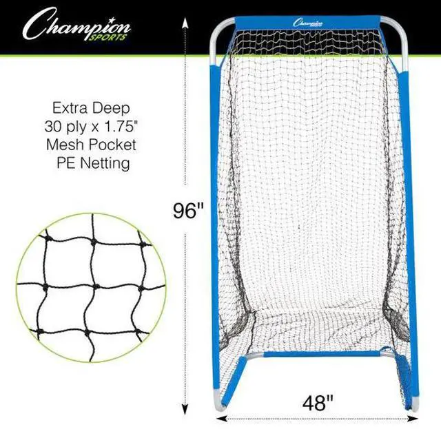 Alt view image 10 of 13 - Champion Sports FKPRO Football Kicking Screen - 96" x 48" - 1.5" diameter Frame