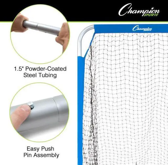 Alt view image 11 of 13 - Champion Sports FKPRO Football Kicking Screen - 96" x 48" - 1.5" diameter Frame