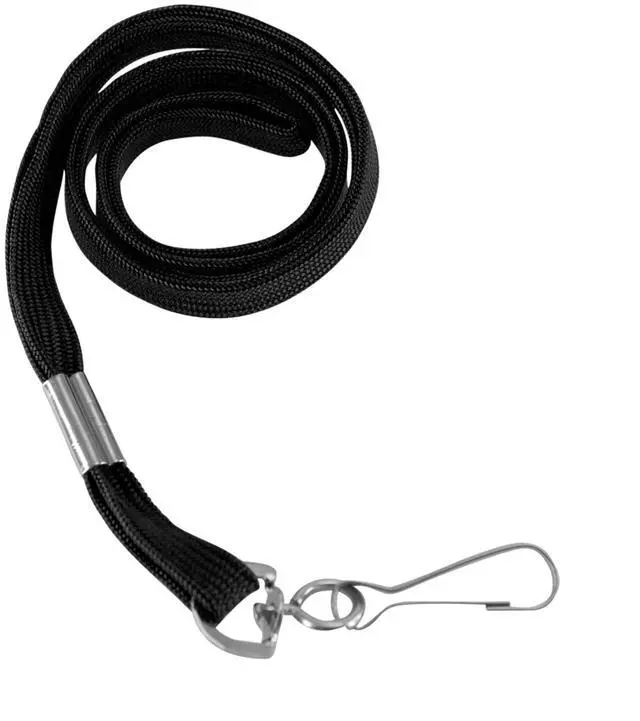 Alt view image 17 of 17 - Baumgartens Flat Lanyards With Hook 36" L 100/BX Black 65619