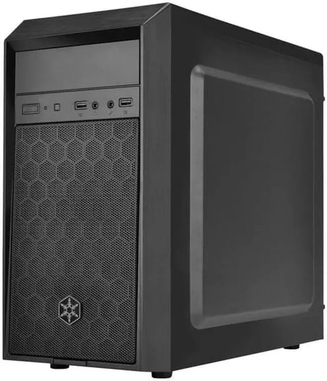 Main image of Black, Plastic Bezel, Steel Body black internal, M-ATX M/B, back 1*120mm fan,  front 1*120mm fan slot,1*5.25", 3*3.5"+ 3*2.5" Internal, 1*audio, 1*MIC, 2*USB3.0