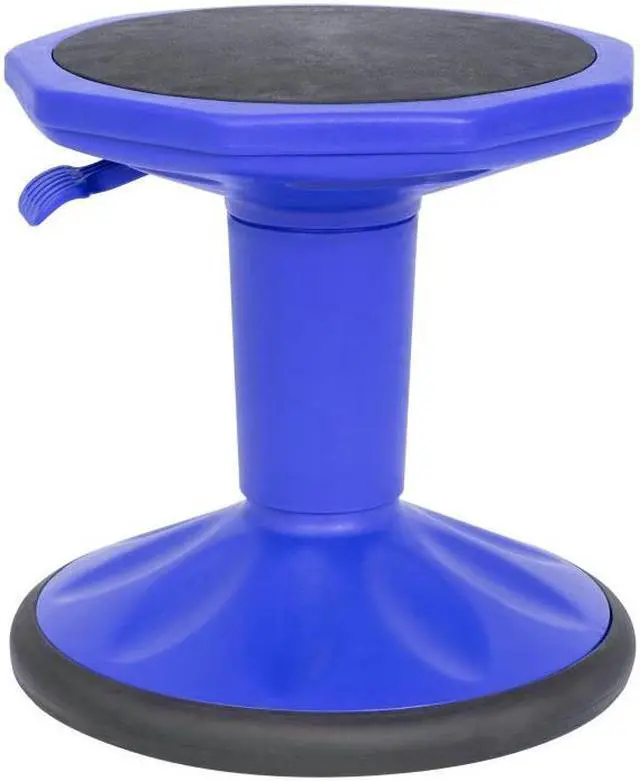 Main image of Carter Adjustable Height Kids Flexible Active Stool for Classroom and Home with Non-Skid Bottom in Blue, 14" - 18" Seat Height