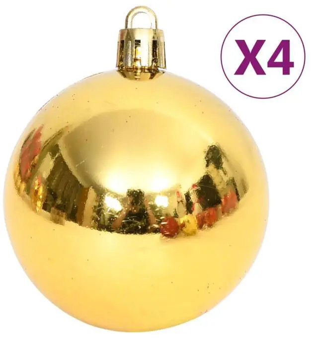 Alt view image 13 of 15 - vidaXL Christmas Bauble Set Christmas Ball Ornament 108 Piece Gold and Red