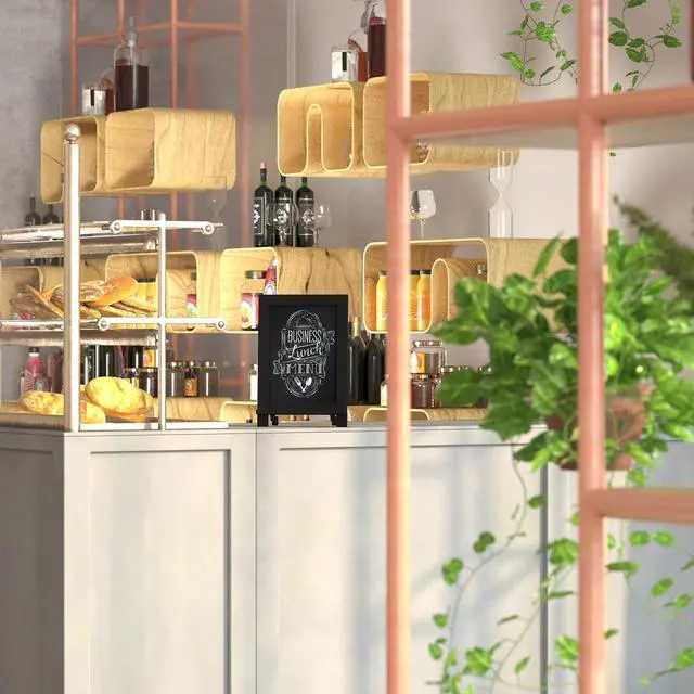 Alt view image 9 of 19 - Flash Furniture Canterbury Tabletop Magnetic Chalkboard Sign Black 9.5" x 14" (HFKHDGDIS222315)