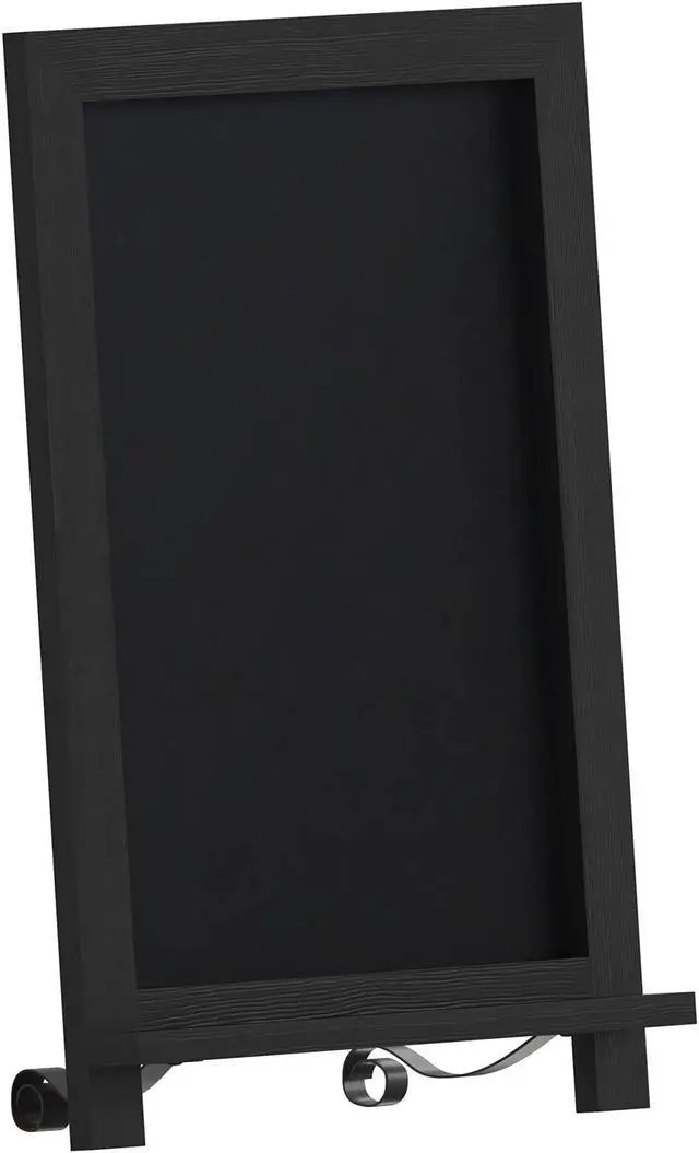 Alt view image 8 of 19 - Flash Furniture Canterbury Tabletop Magnetic Chalkboard Sign Black 12" x 17" (HFKHDGDIS722315)