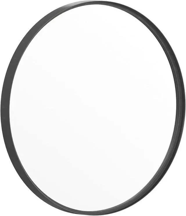 Alt view image 8 of 19 - Flash Furniture Jennifer Round Metal Framed Wall Mirror 27.5" Black (HFMHD75G412315)