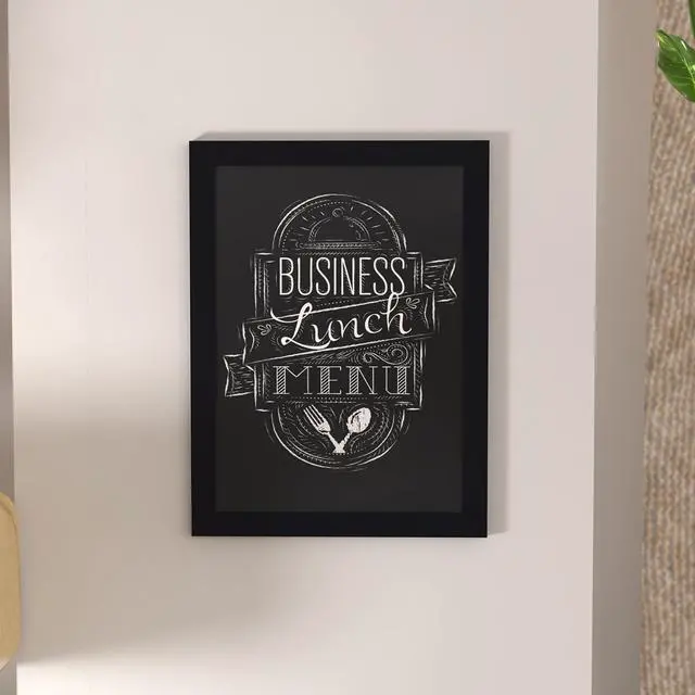 Alt view image 10 of 19 - Flash Furniture Canterbury Wall Mount Magnetic Chalkboard Sign Black 18" x 24" (HGWAGDIS952315)