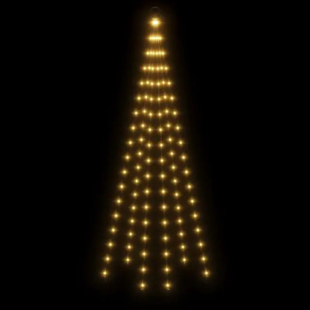 Alt view image 14 of 16 - vidaXL Christmas Tree Decoration Xmas Tree Lights on Flagpole Warm White LEDs