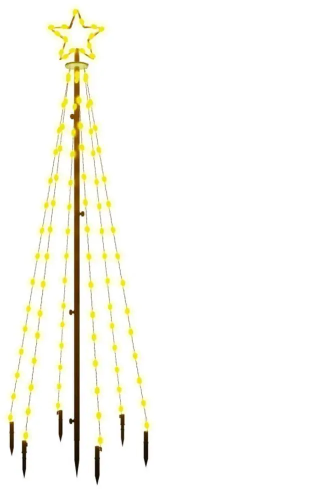 Alt view image 13 of 15 - vidaXL Christmas Tree Decoration Xmas Tree Lights with Spikes Warm White LEDs