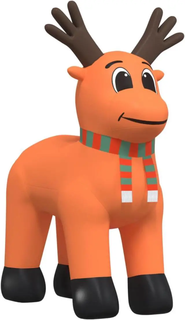 Alt view image 7 of 15 - vidaXL Christmas Inflatable Reindeer with LEDs 157.5"