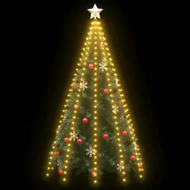Alt view image 8 of 14 - vidaXL Tree Light Xmas Tree Lights for Indoor and Outdoor LED Net Light 118.1"