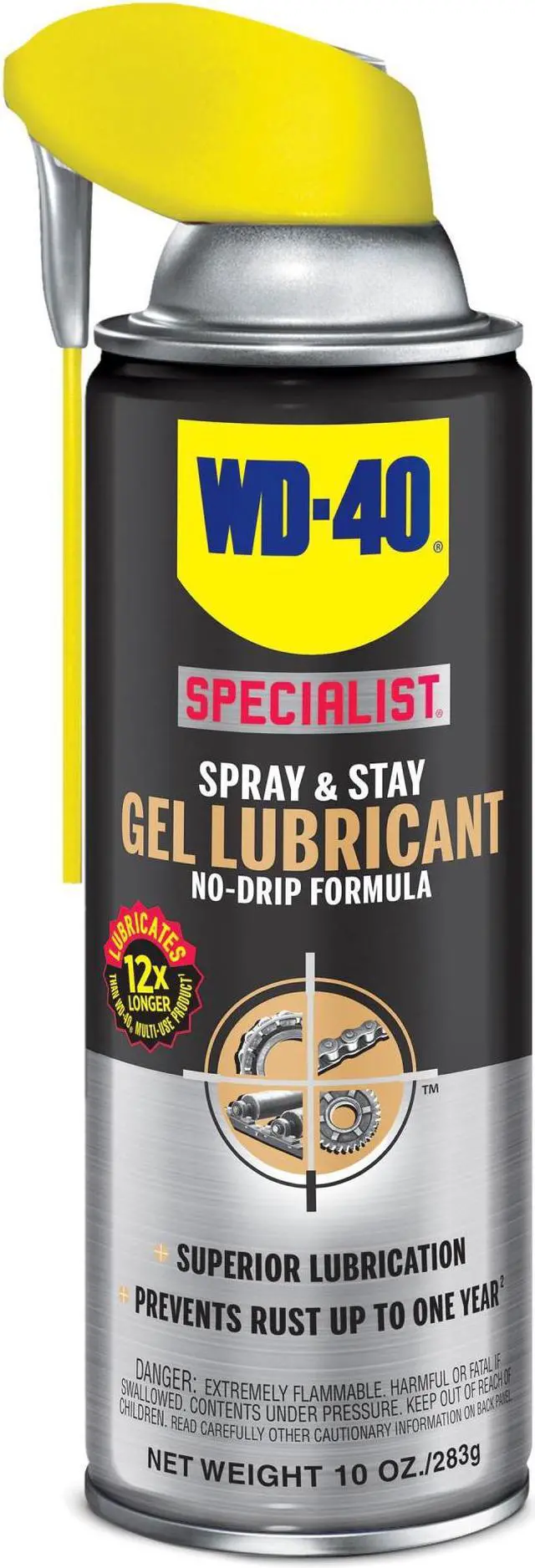 Alt view image 16 of 16 - WD-40 Specialist Spray & Stay Gel 10 oz Aerosol Can 300103EA