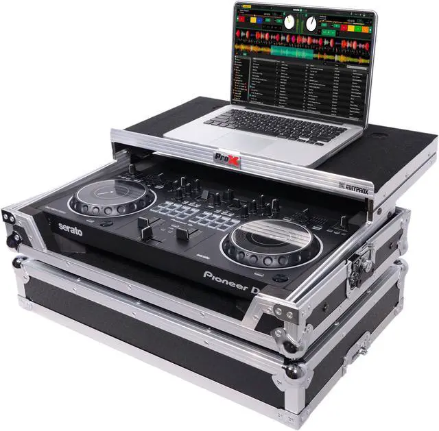 Main image of ProX X-DDJREV1LT ATA Flight Case For Pioneer DDJ-REV1 DJ Controller with Laptop Shelf