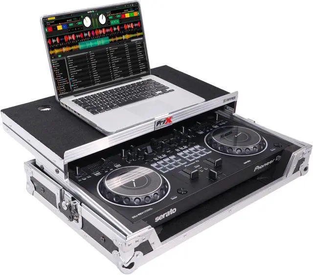Alt view image 6 of 8 - ProX X-DDJREV1LT ATA Flight Case For Pioneer DDJ-REV1 DJ Controller with Laptop Shelf