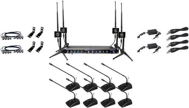 Alt view image 3 of 3 - VOCOPRO DUAL WIRELESS MICROPHONE ANTENNA