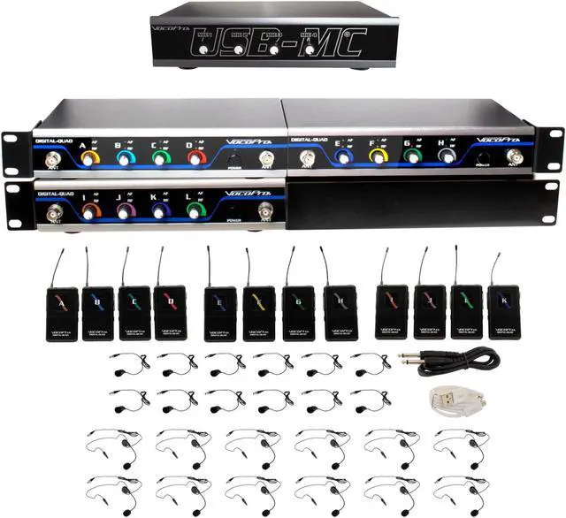 Alt view image 2 of 2 - VOCOPRO 12CH WIRELESS MICROPHONE/USB INT