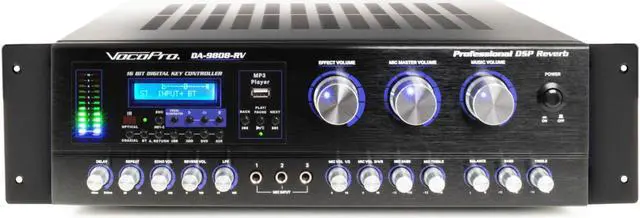 Main image of Professional 600W Karaoke Amplifier with 24-bit DSP Mic Effect, HDMI input and Optical Input for Smart TV