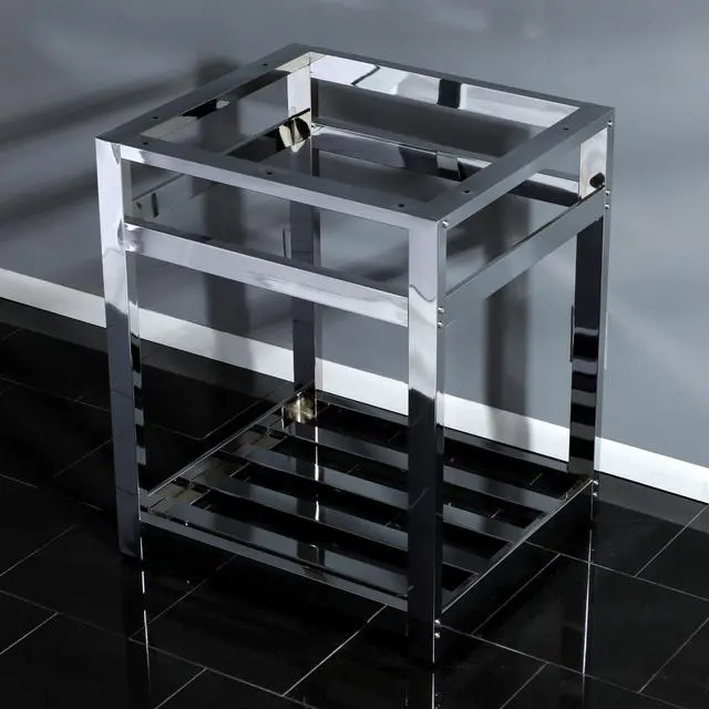 Alt view image 4 of 4 - Fauceture VSP2522A1 25-Inch x 22-Inch Console Sink Base, Polished Chrome