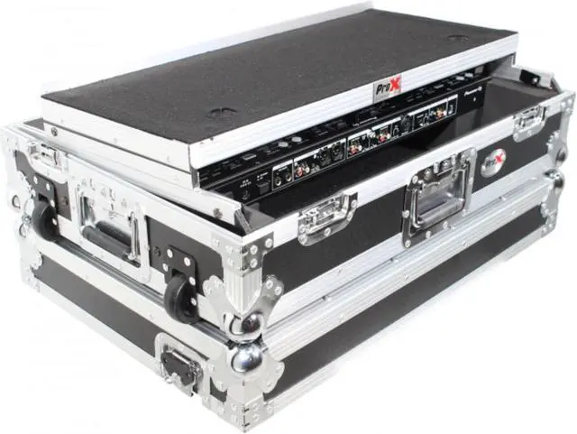 Alt view image 6 of 8 - ProX XS-DDJ800 WLT Flight Case For Pioneer DDJ-800 Digital Controller W-Sliding Laptop Shelf and Wheels