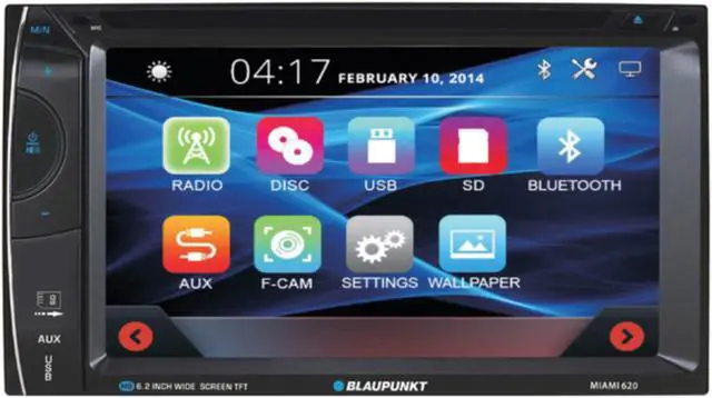 Alt view image 5 of 8 - Blaupunkt D.Din 6.2" Touchscreen AM/FM/DVD