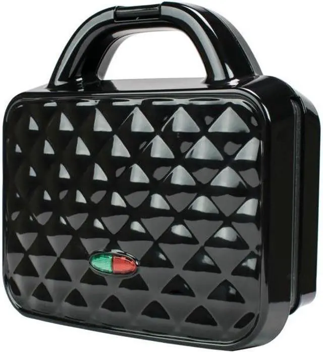 Alt view image 5 of 5 - BRENTWOOD APPLIANCES TS-239BK COUTURE DL WAFFLE MKR BLK