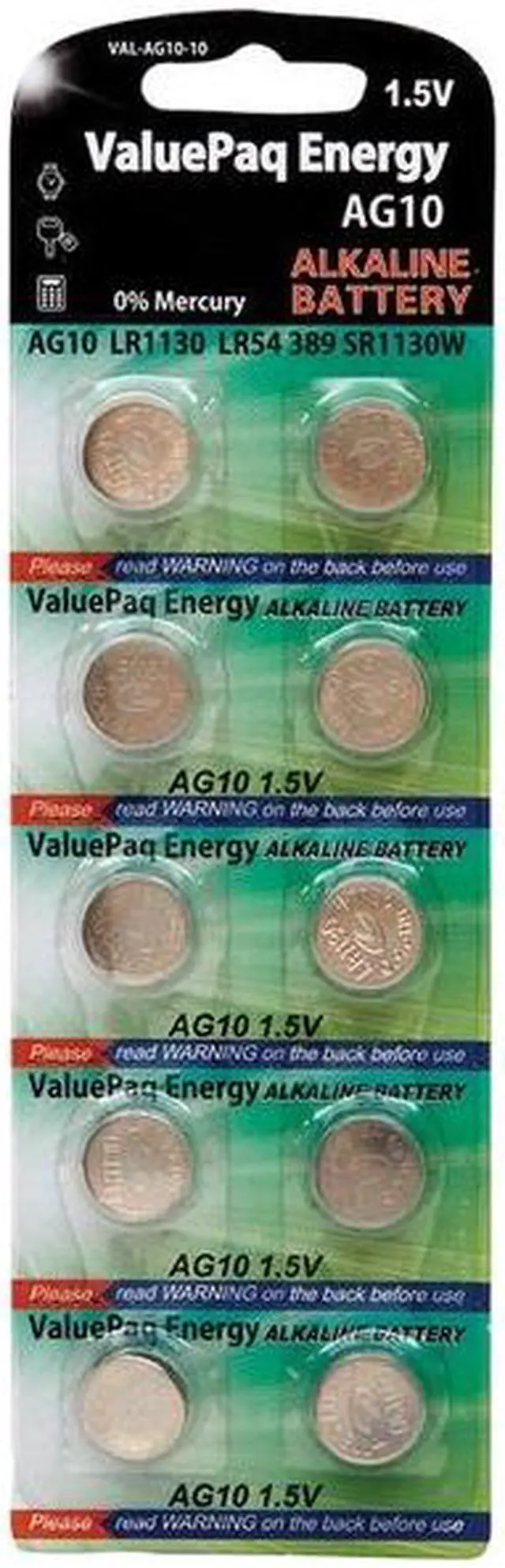 Alt view image 4 of 4 - Dantona[r] Val-ag10-10 Valuepak Energy Ag10 Silver Oxide Button Cell Batteries, 10 Pk