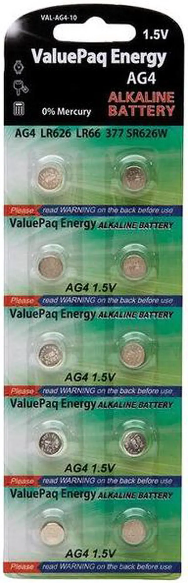 Alt view image 5 of 5 - Dantona[r] Val-ag4-10 Valuepak Energy Ag4 Silver Oxide Button Cell Batteries, 10 Pk