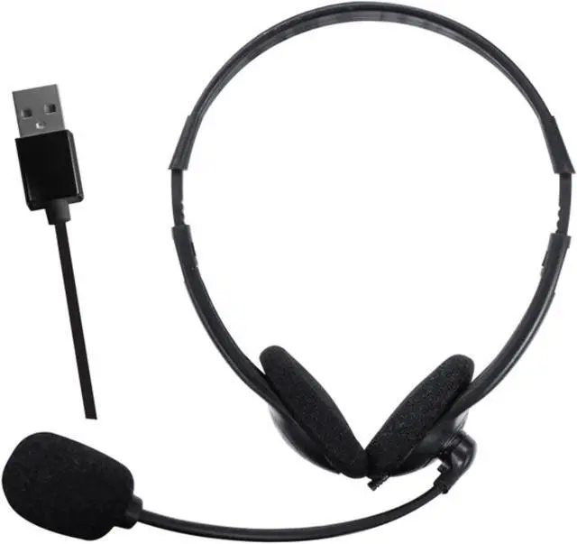 Alt view image 6 of 7 - Maxell HP-BM6 USB Headset with Boom Mic and Volume Control