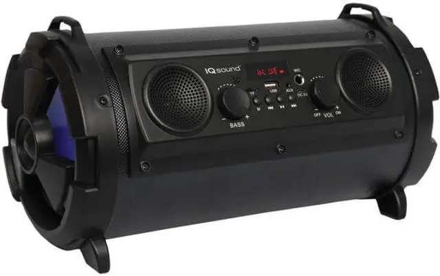 Alt view image 8 of 14 - Supersonic IQ-1525BT-BK Wireless Bluetooth Speaker (Black)