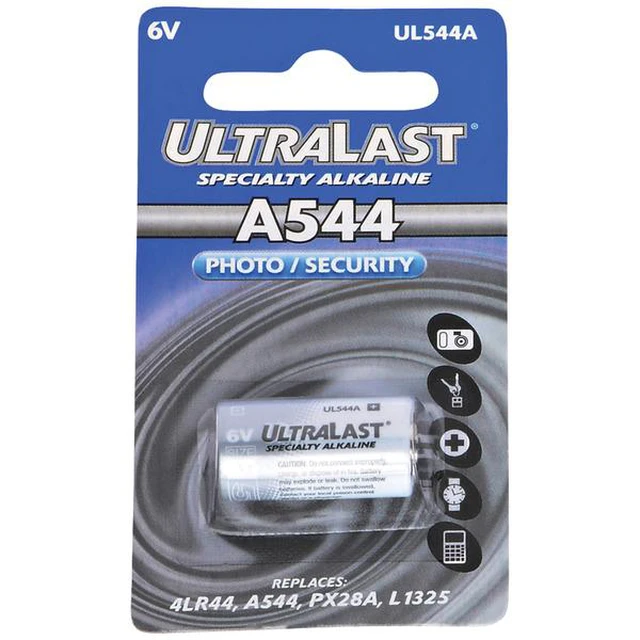 Alt view image 3 of 3 - Ultralast UL544A UL544A Alkaline Photo/Security Battery