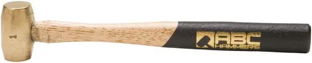 Alt view image 4 of 8 - ABC Hammers ABC1BW 1 Lb. Brass Hammer With 12 In. Wood Handle